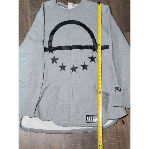 Nike Air Athletics Crewneck Sweatshirt Pullover Gray Stars XXL - Picture 1 of 9